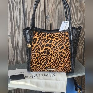 NWT Brahmin Bailee Black Damson Tote